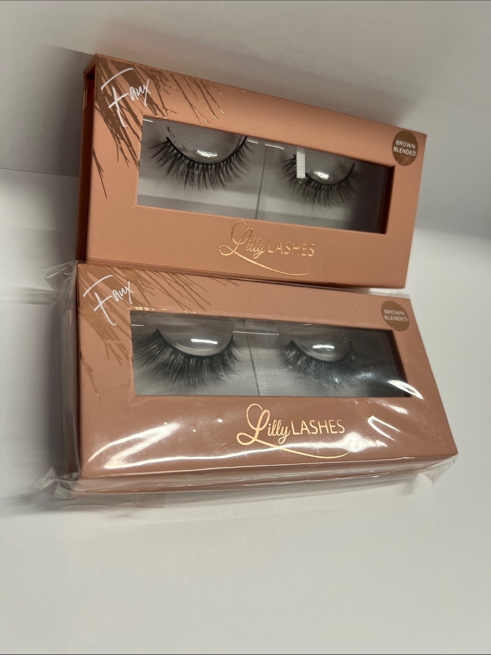 Lilly Lashes Brown Blended Everyday Faux Mink Set of Two Boxes - New Sealed